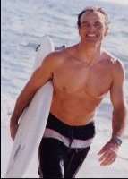 The actor finds pleasure in surfing in his free time.